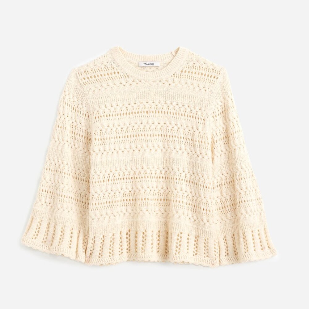 Madewell Scalloped-Trim Sweater Tee (NWT)